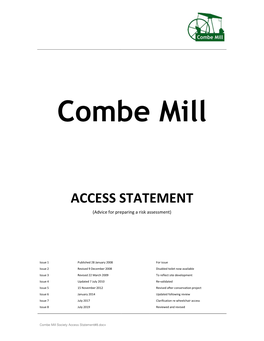 ACCESS STATEMENT (Advice for Preparing a Risk Assessment)