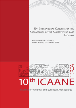 10Th International Congress on the Archaeology of the Ancient Near East Program