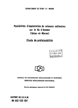 Etude De Préfaisabilité