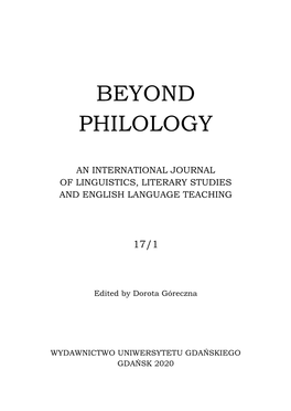 Beyond Philology