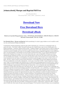 Wimzo (Mobile Pdf) Marque and Reprisal Online