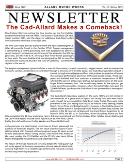 The Cad-Allard Makes a Comeback!