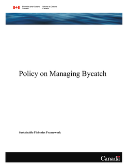 Policy on Managing Bycatch