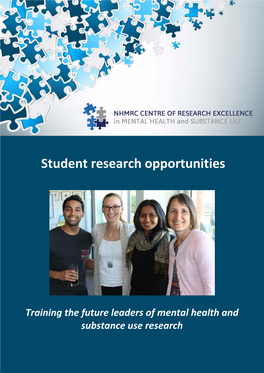 Student Research Opportunities