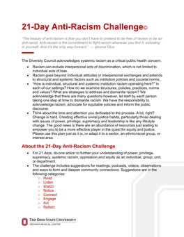 21-Day Anti-Racism Challenge©