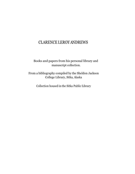 Clarence Leroy Andrews