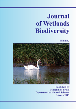 Journal of Wetlands Biodiversity