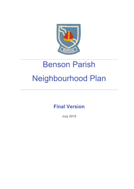 Benson Parish Neighbourhood Plan