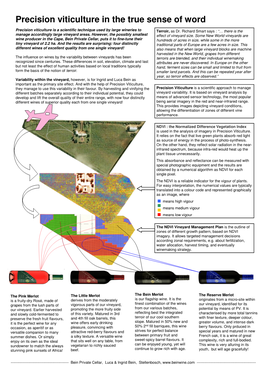 Precision Viticulture in the True Sense of Word