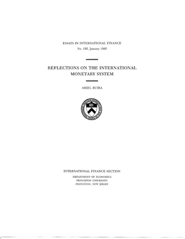 Reflections on the International Monetary System