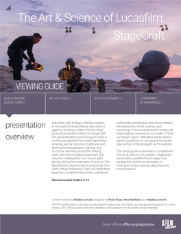 The Art & Science of Lucasfilm: Stagecraft