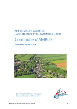 Commune D'amblie