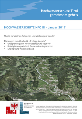 Hochwasserschutz Tirol Gemeinsam Geht's