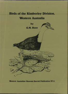 Birds of the Kimberley Division, Western Australia