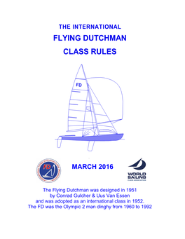 Flying Dutchman Class Rules