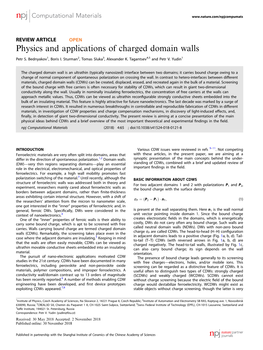 Physics and Applications of Charged Domain Walls