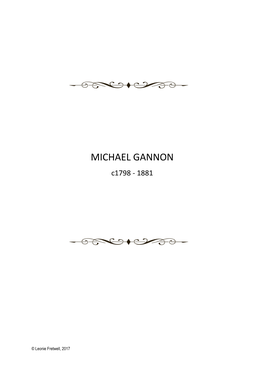 MICHAEL GANNON C1798 - 1881