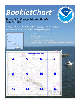 Bookletchart™ Hawai’I to French Frigate Shoals NOAA Chart 19007