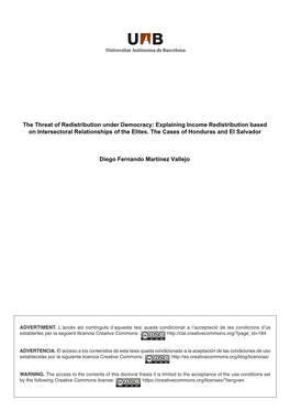 The Threat of Redistribution Under Democracy: Explaining Income Redistribution Based on Intersectoral Relationships of the Elites