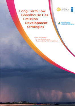 WRI – Long-Term Low Greenhouse Gas Emission Development