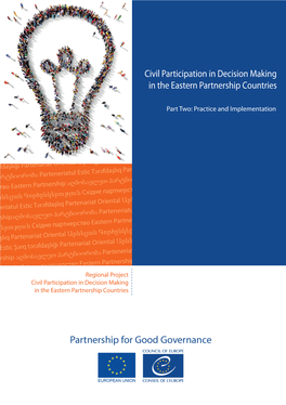 Civil Participation in Decision Making in the Eastern Partnership Countries