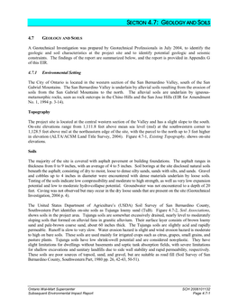 Geology and Soils