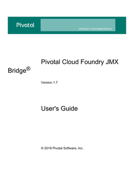 Pivotal Cloud Foundry JMX Bridge®