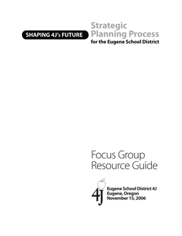 Focus Group Resource Guide
