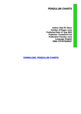 {TEXTBOOK} Pendulum Charts