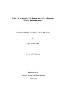 Separation Bubble Interactions in Low Reynolds Number Turbomachinery