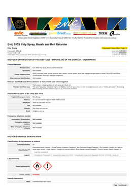 Evic 950S Poly Spray, Brush and Roll Retarder