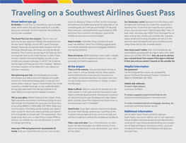 Traveling on a Southwest Airlines Guest Pass