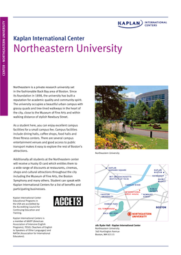 Northeastern University Ortheastern University Ortheastern N Center - Center