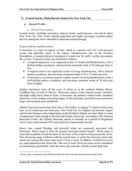 Risk Assessment Page 80 of 179 New York City Natural Hazard Mitigation Plan March 2009