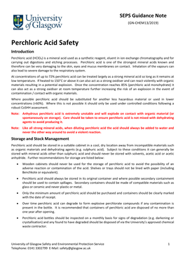 CHEM13 Perchloric Acid