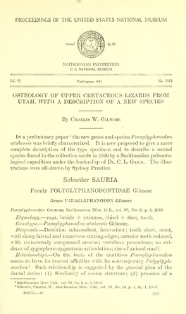 Proceedings of the United States National Museum