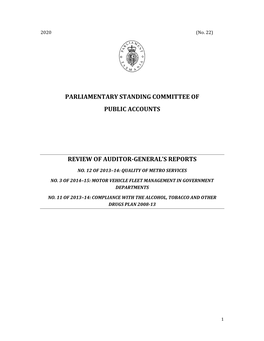 Parliamentary Standing Committee of Public Accounts