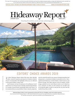 Editors' Choice Awards 2019