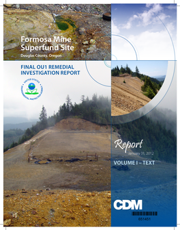 Final Formosa Mine Superfund Site OU1 Remedial Investigation