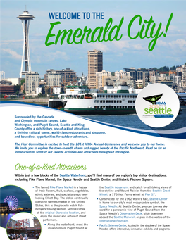 Seattle Host Committee Guide — ICMA's 101St Annual Conference