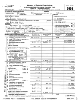 • Form 990-PF Return of Private Foundation