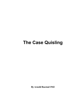 The Case Quisling
