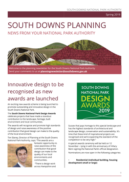 South Downs Planning News from Your National Park Authority