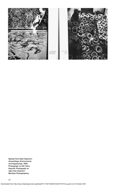 80 Spread from Allan Kaprow's Assemblage, Environments And