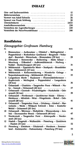 INHALT Rundfahrten Einzugsgebiet Großraum Hamburg