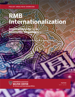 RMB Internationalization Implications for U.S