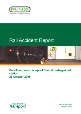 Rail Accident Report