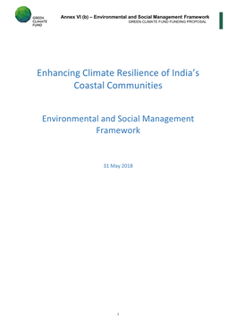 Enhancing Climate Resilience of India's Coastal Communities