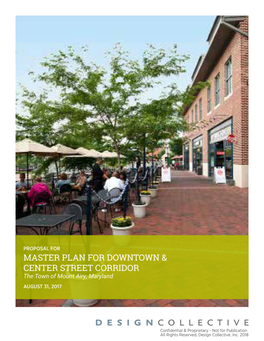 Master Plan for Downtown & Center Street Corridor