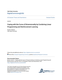 Coping with the Curse of Dimensionality by Combining Linear Programming and Reinforcement Learning